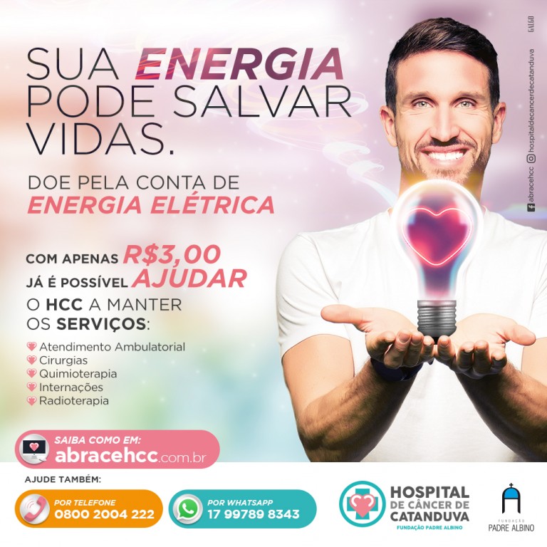 Sua energia pode salvar VIDAS!