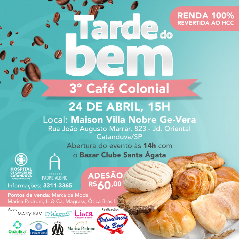 Voluntários do Bem promovem Café pró HCC