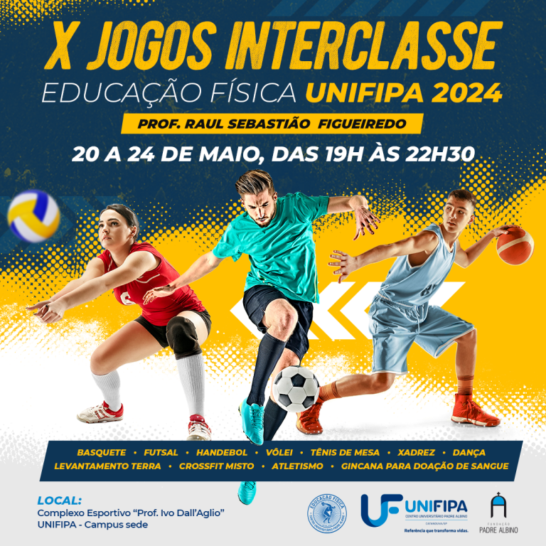 Curso de Educação Física promove ‘X Jogos Interclasse Unifipa’