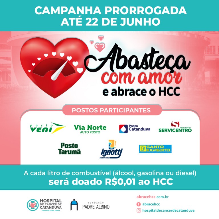 Abasteça com Amor é prorrogada até 22 de junho 