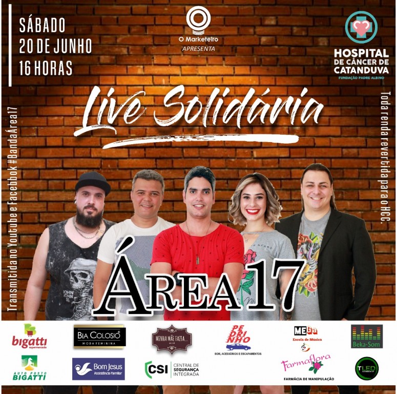 Área 17 promove live solidária