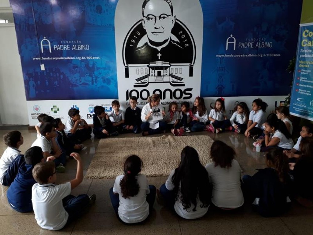 Colégio Catanduva desenvolve projeto cem anos da chegada  de Padre Albino com alunos do Ensino Fundamental