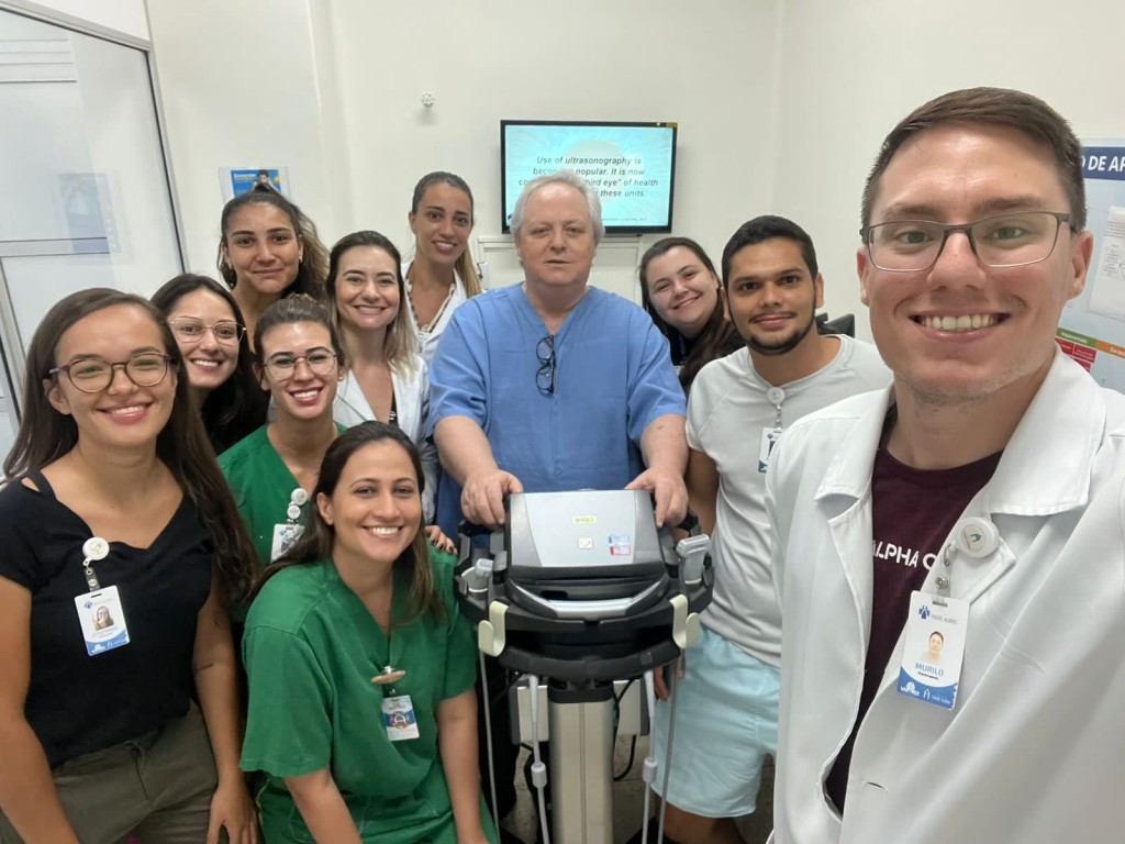 Treinamento de ultrassonografia capacita equipe de Fisioterapia da Fundação Padre Albino