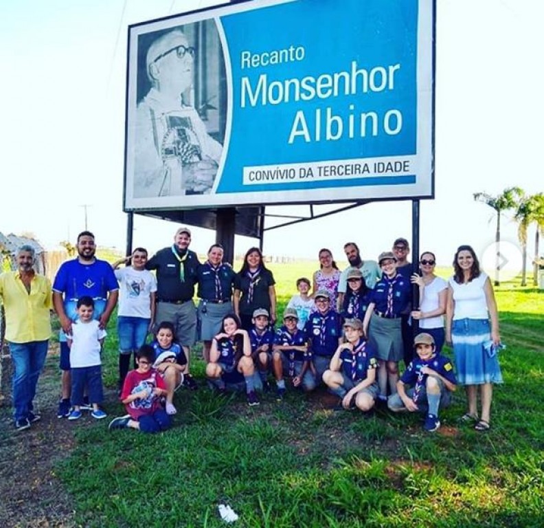 Rotary e escoteiros promovem atividades no Recanto Monsenhor Albino