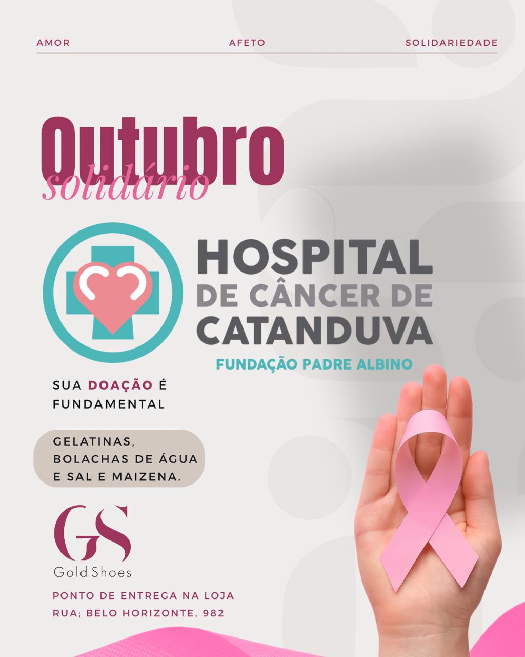 Gold Shoes promove Outubro Solidário em apoio ao HCC