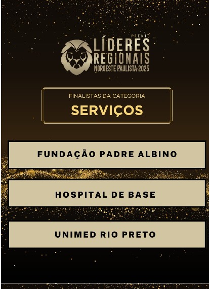 Fundação Padre Albino é finalista do Prêmio Líderes Regionais LIDE Noroeste Paulista 2025