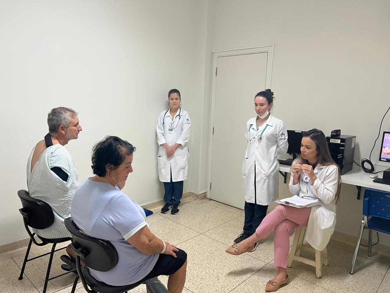 Ação no HPA promove relaxamento para pacientes internados