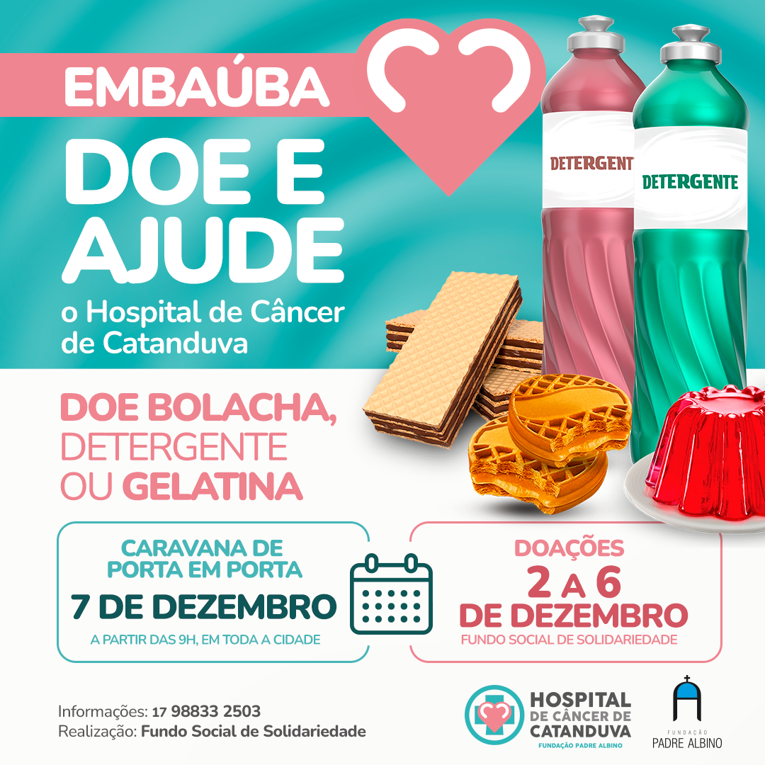 Embaúba se une em solidariedade para ajudar o Hospital de Câncer de Catanduva