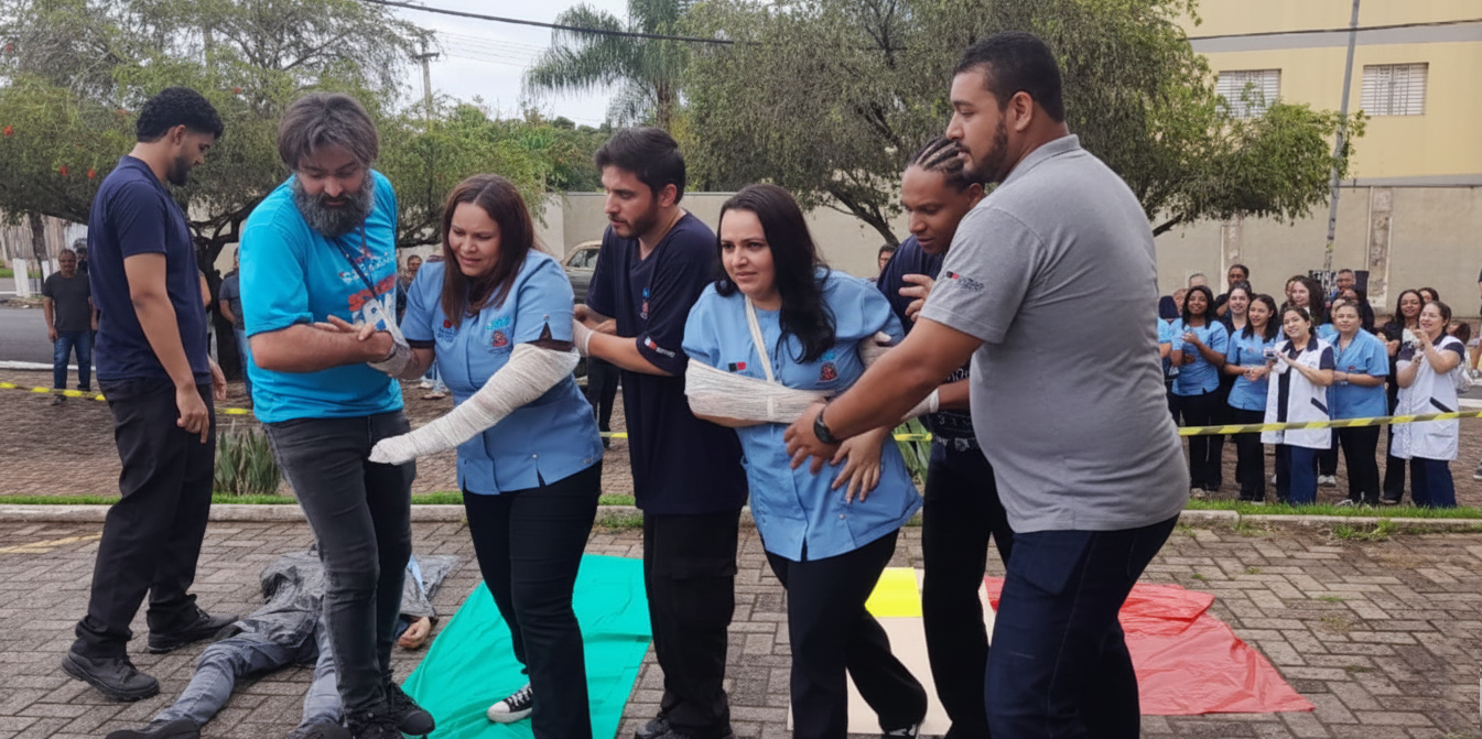 AME Catanduva realiza simulado de emergência e evacuação total da unidade