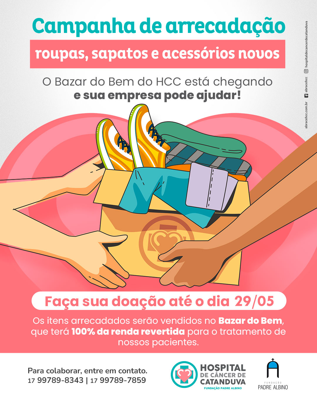 HCC arrecada doações para o Bazar do Bem