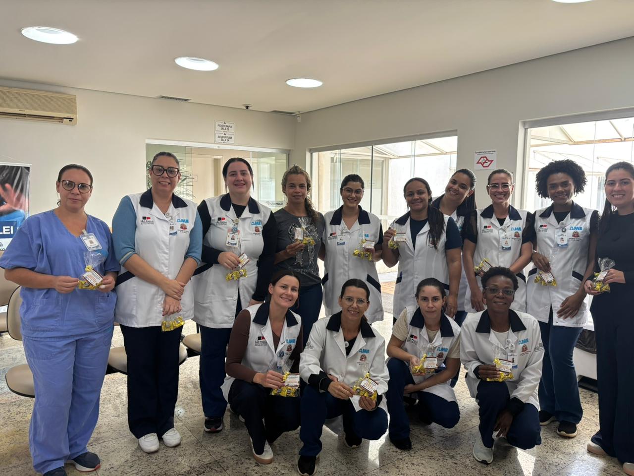 AME de Catanduva realiza ação em homenagem ao Dia da Auxiliar de Enfermagem