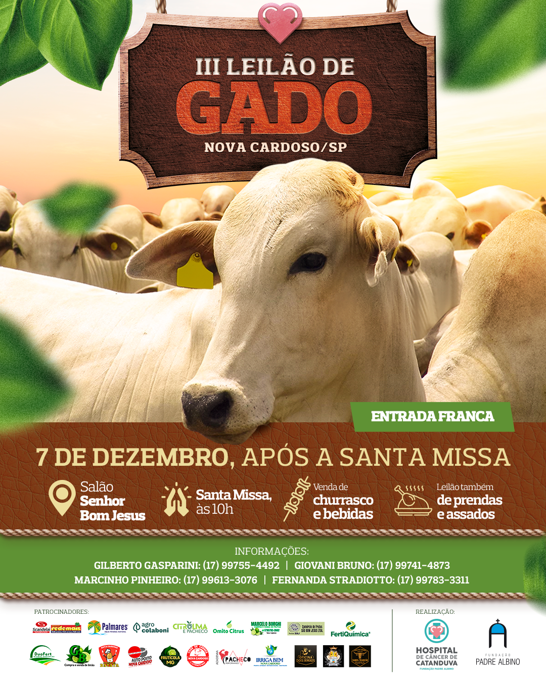 III Leilão de Gado de Nova Cardoso acontece em 7 de dezembro