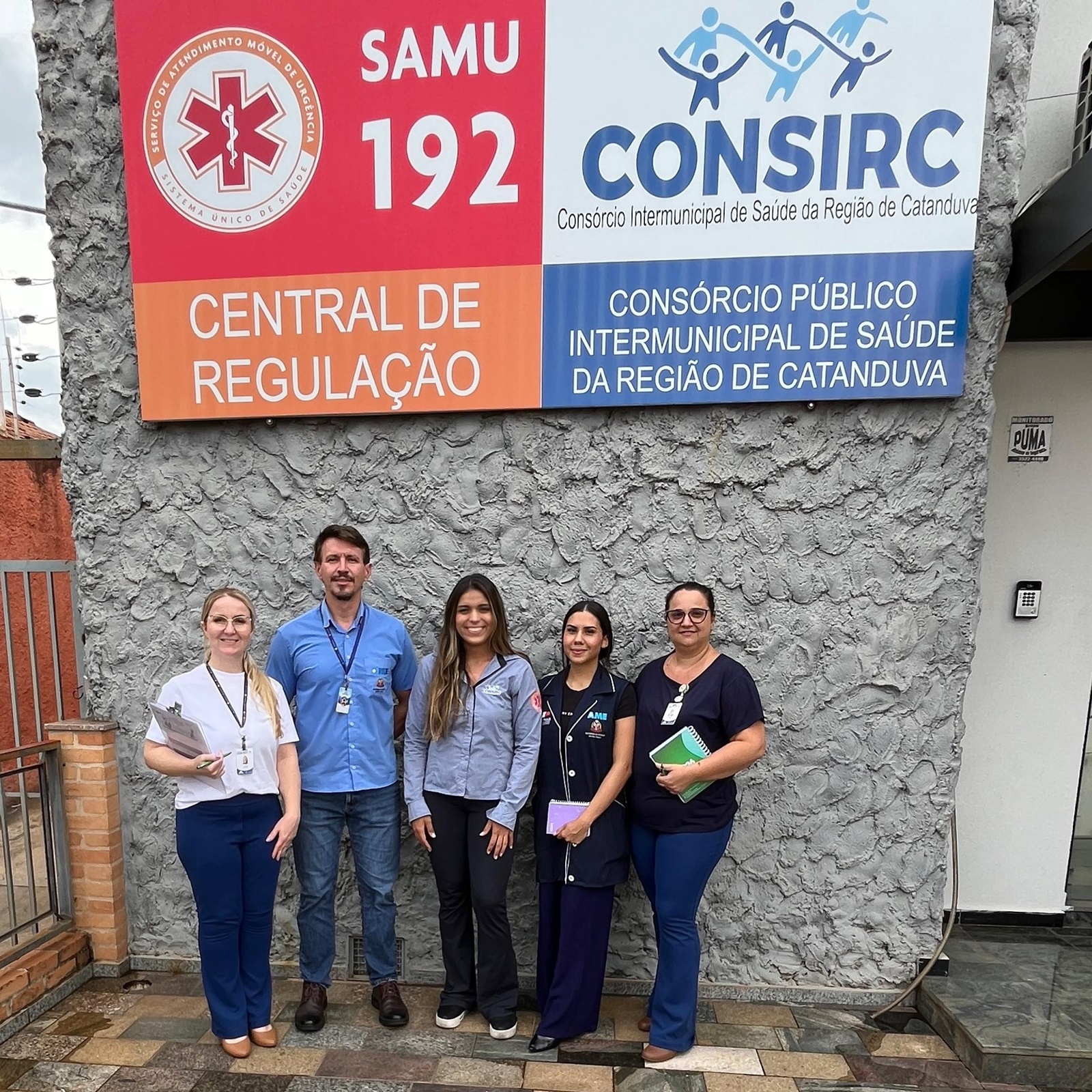 AME Catanduva realiza visita técnica à unidade do SAMU