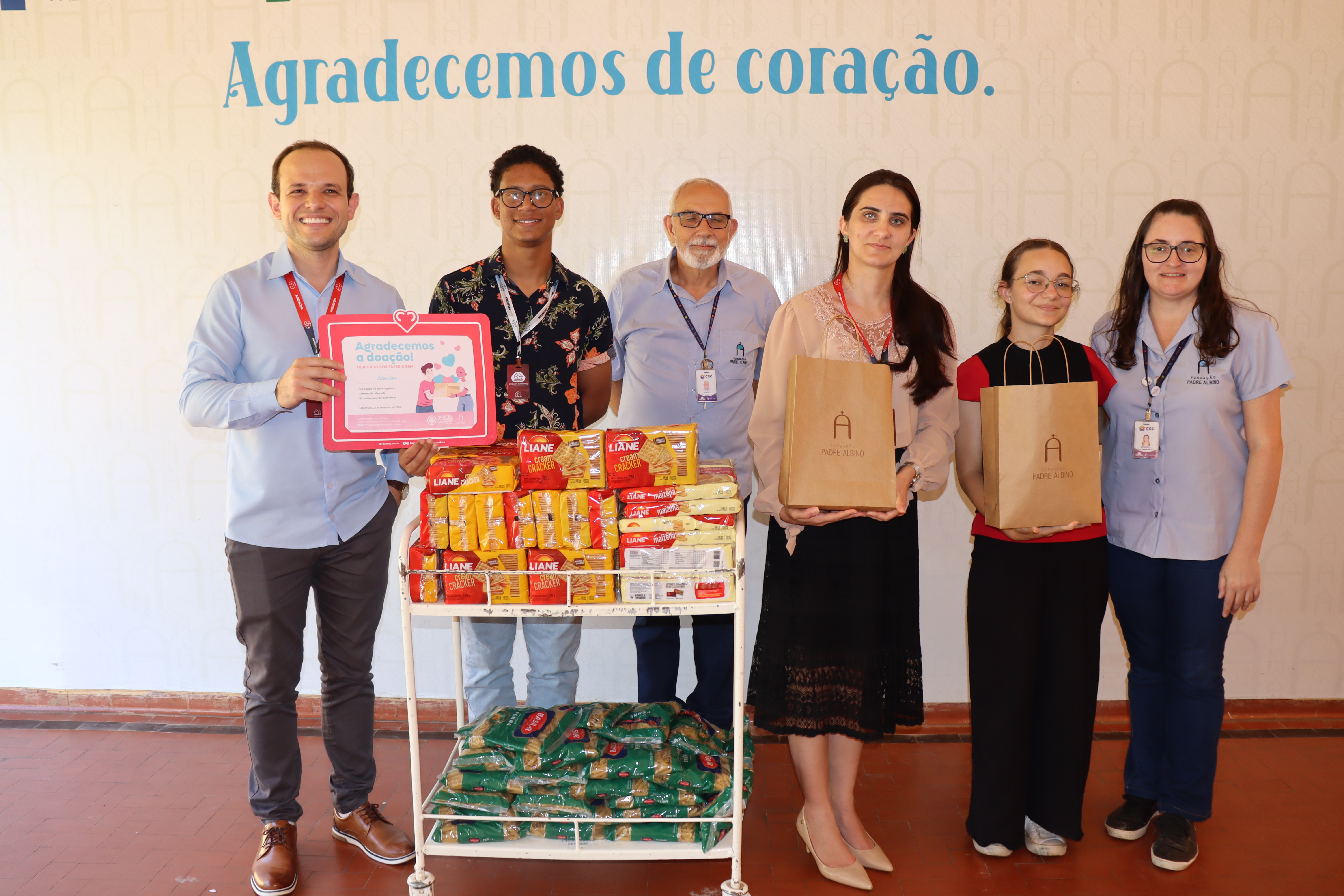 HCC recebe doação de alimentos da Consórcio Ademicon