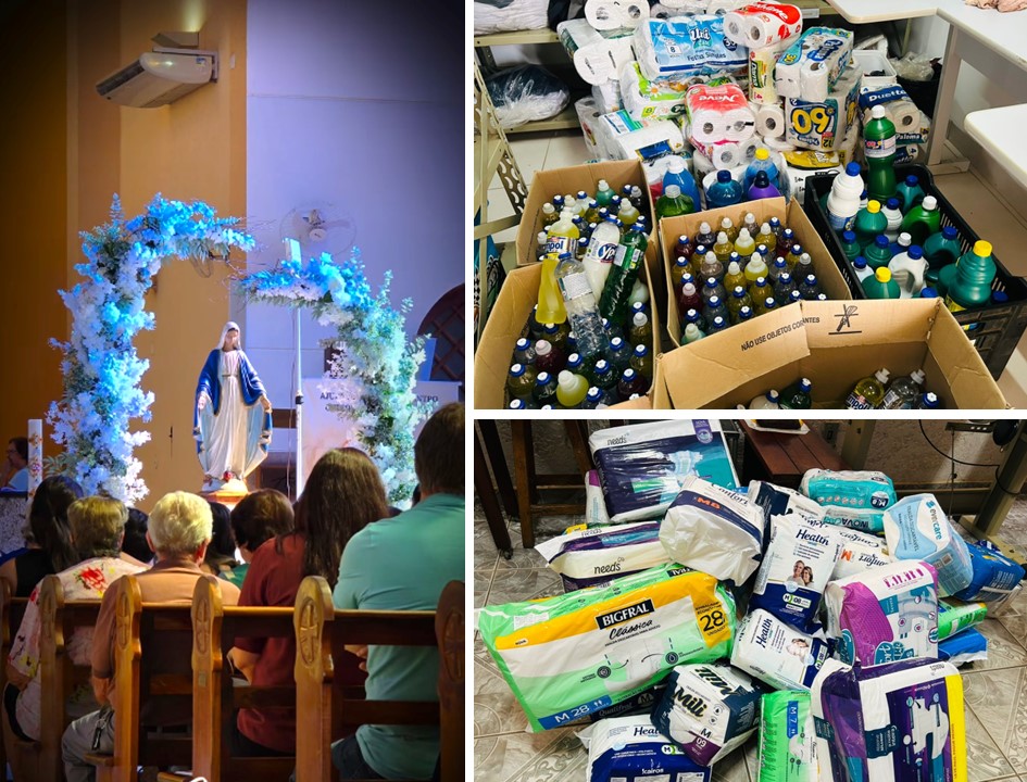Recanto Monsenhor Albino recebe doações arrecadadas na Novena de Nossa Senhora das Graças