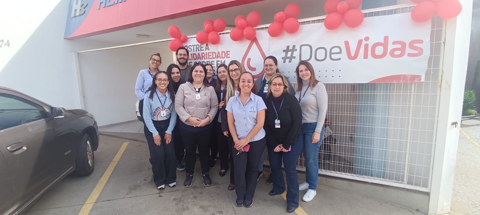 Colaboradores do HPA participam de doação de sangue no Junho Vermelho