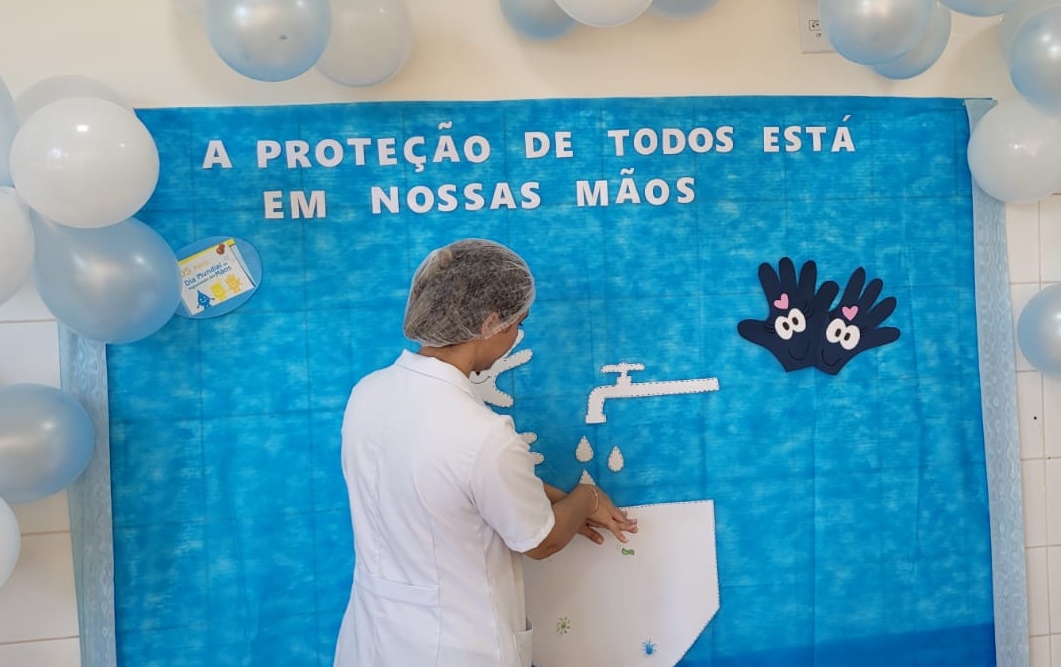 Recanto Monsenhor Albino conscientiza sobre a importância da lavagem das mãos