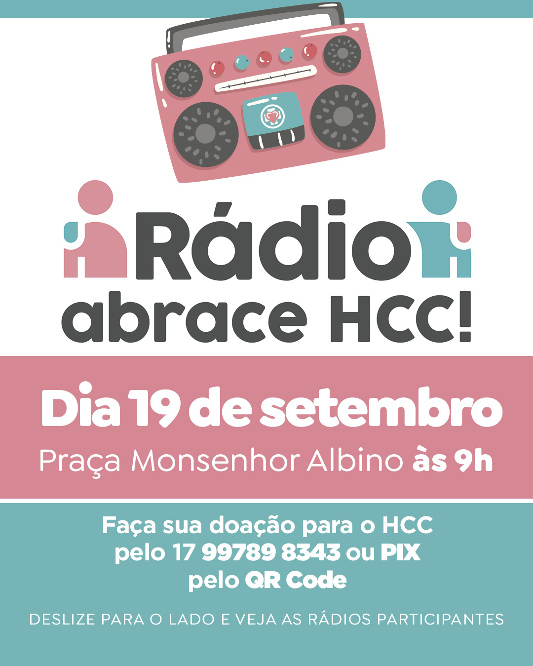 Rádio Abrace HCC reúne 23 emissoras em campanha pela saúde