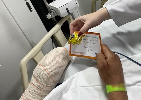 UTQ do Hospital Padre Albino promove ação para acolher pacientes vítimas de queimaduras