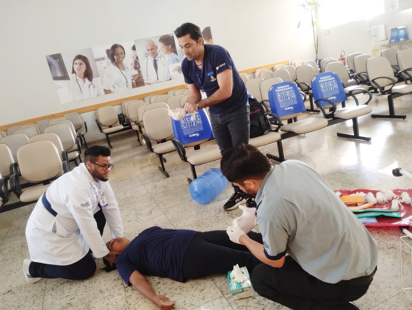 AME Catanduva encerra ciclo de treinamentos com simulado de incêndio