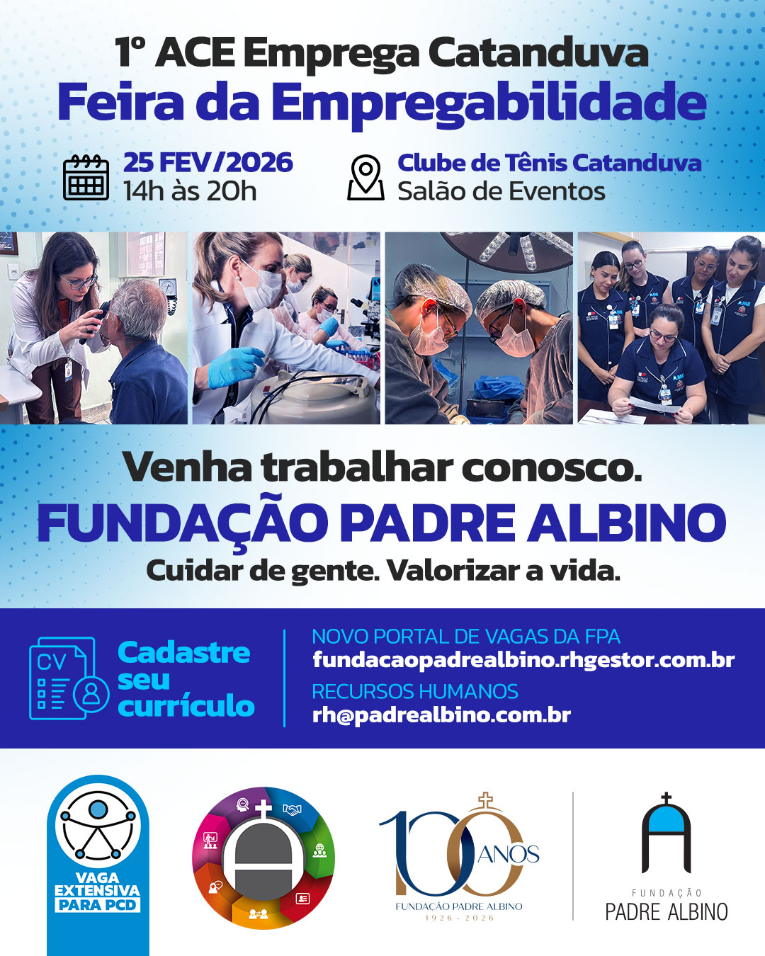 Fundação Padre Albino participa do 1º ACE Emprega Catanduva e lança novo portal de vagas