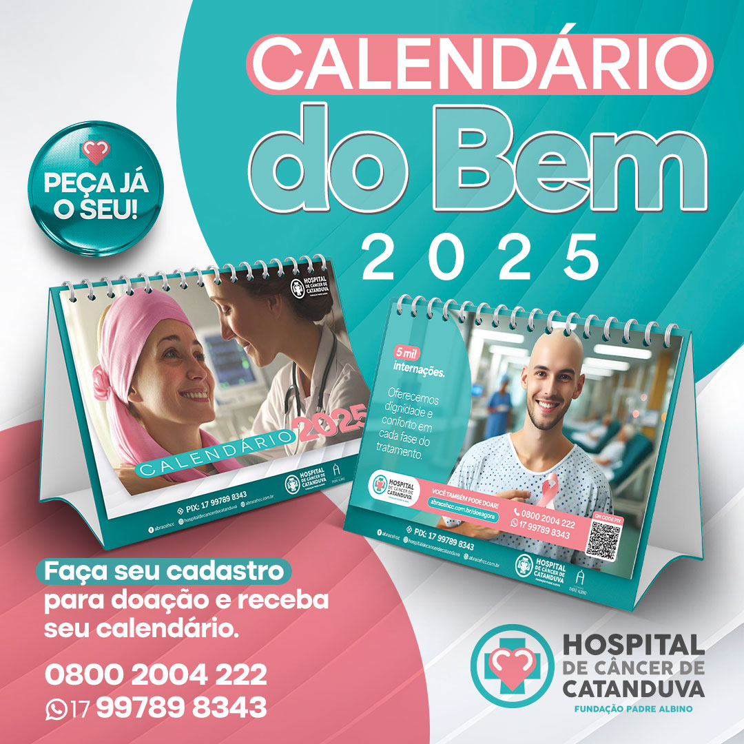 Calendários 2025 do HCC estão disponíveis para doadores