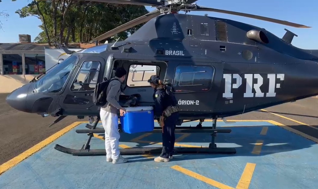 HPA realiza dupla captação de órgãos com apoio aéreo da PRF
