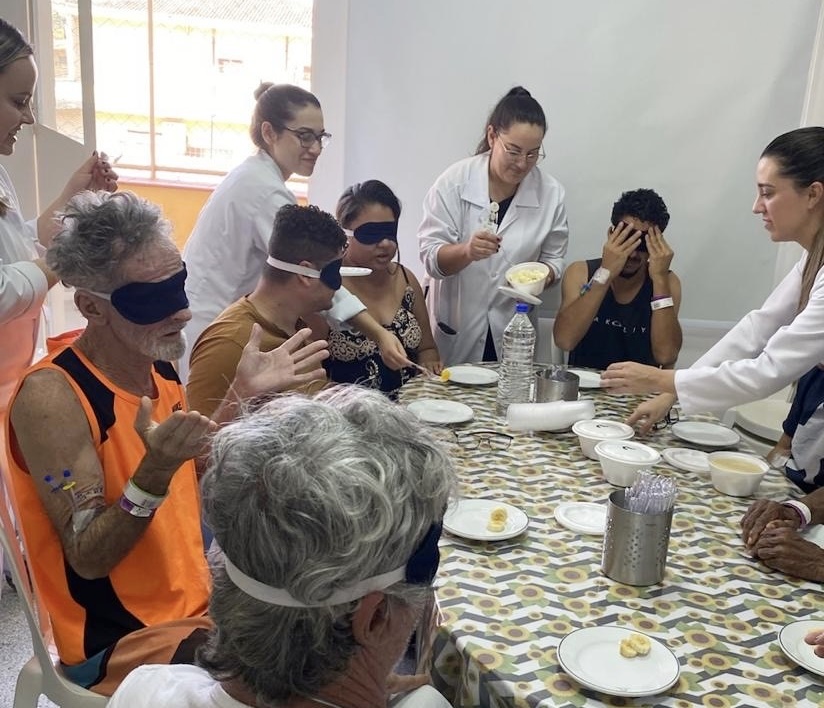 Pacientes do HEC participam de experiências sensoriais de bem-estar