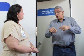 Ex-deputado Reinaldo Alguz visita o HPA