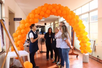 Equipes de Enfermagem dos hospitais da Fundação promovem evento pelo Abril Laranja