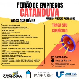 Fundação e Unifipa participarão de Feirão de Empregos da Prefeitura