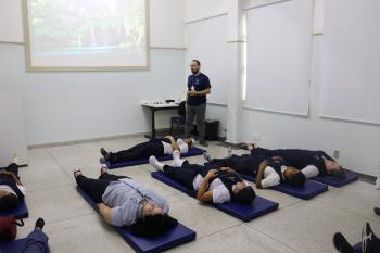 Testagem, ginástica e relaxamento marcam 2º dia da SIPAT CSC/HEC