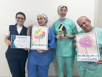 Colaboradores do projeto ‘Carimbo da Placenta’ participam de café especial no HPA