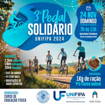 III Pedal Solidário da Unifipa será neste domingo