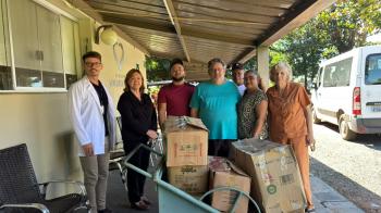 Família Felipeli doa 180 quilos de alimentos ao Recanto Monsenhor Albino