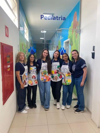 GPS da Alegria da Pedagogia UNIFIPA promove atividades para crianças no Hospital Padre Albino