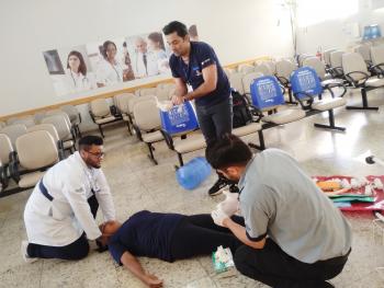 AME Catanduva encerra ciclo de treinamentos com simulado de incêndio